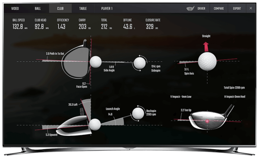 golf swing analysis tech screenshot